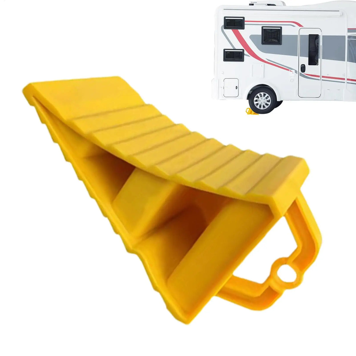 Heavy Duty Wheel Chock Anti-Slip Parking Wedge – Trucks, RVs & Trailers