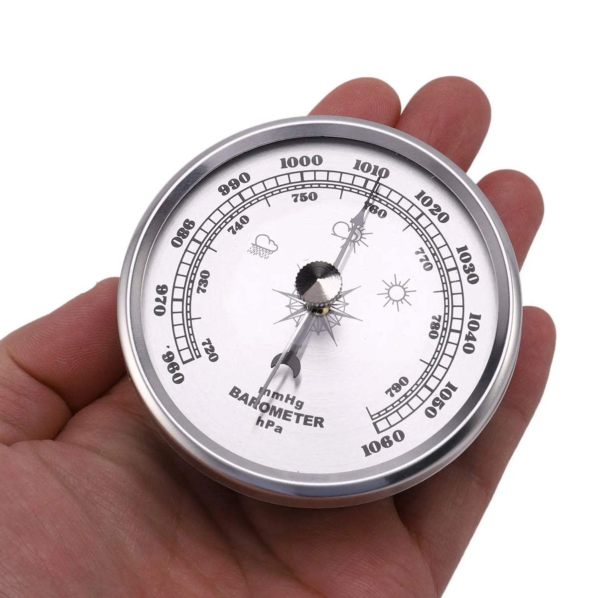 A36T-5X Home Pressure Gauge Weather Station Metal Wall Hanging