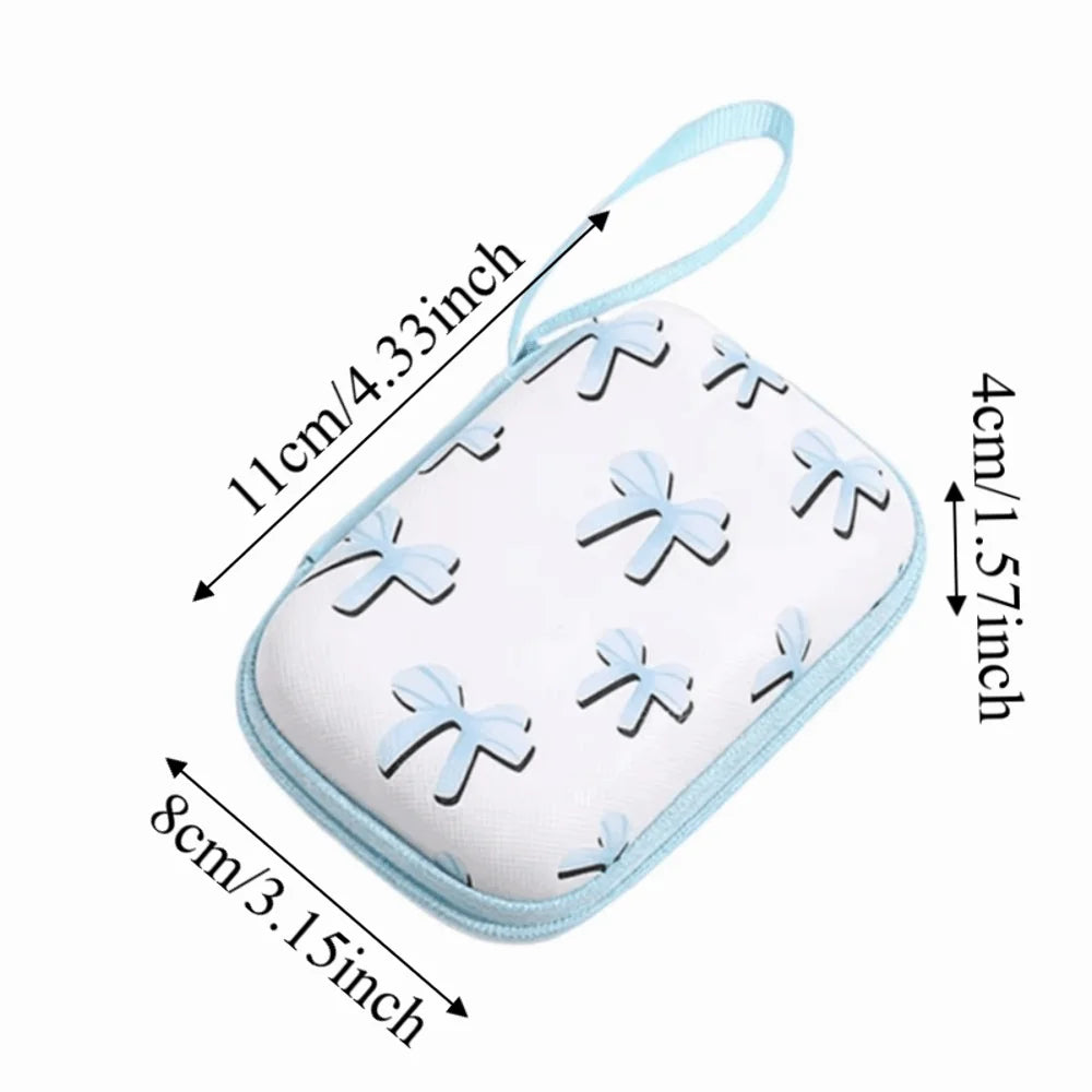 Leopard Print Hard Shell Cable & Gadget Organizer Pouch