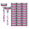 6-Blade Manual Razor for Women – Easy Blade Replacement