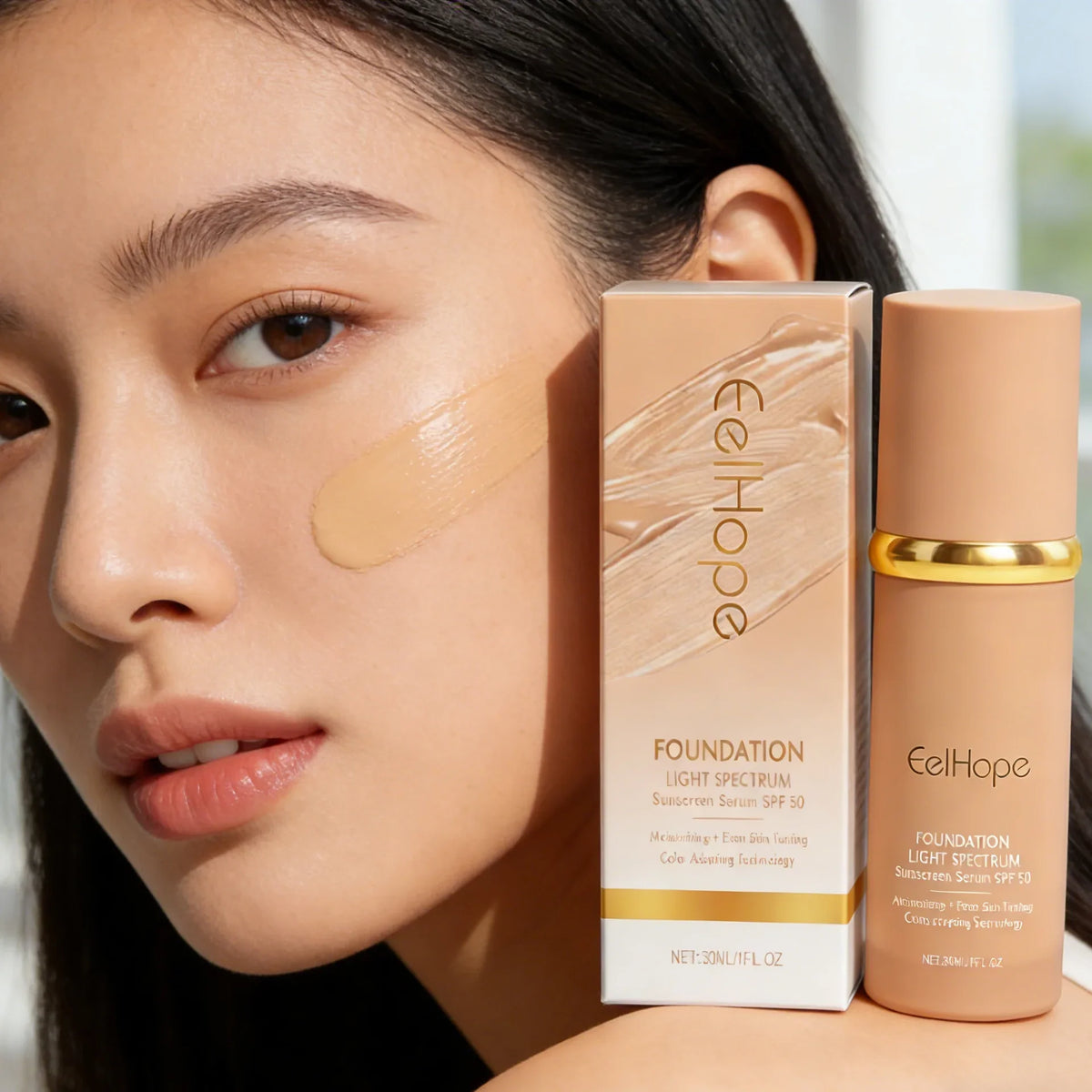 Eelhope 4-in-1 Color Changing Foundation SPF 50+ Matte 30ml