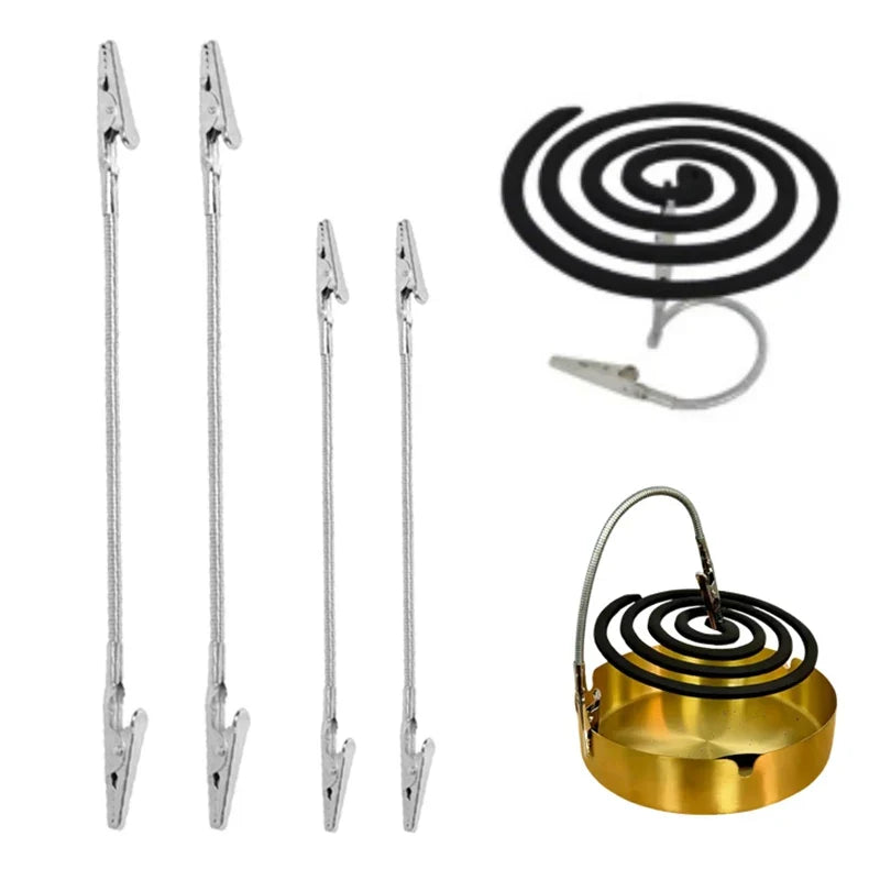 Stainless Steel Double-Headed Mosquito Coil Holder Clip