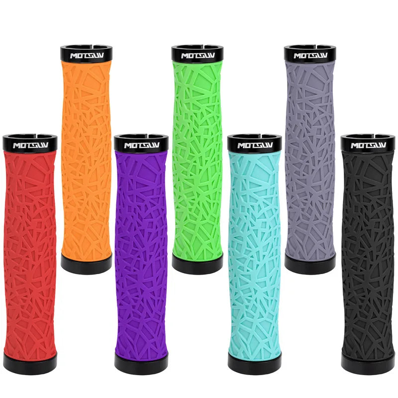 Axl TPE Dual Lock Bike Handlebar Grips – Anti-Slip MTB