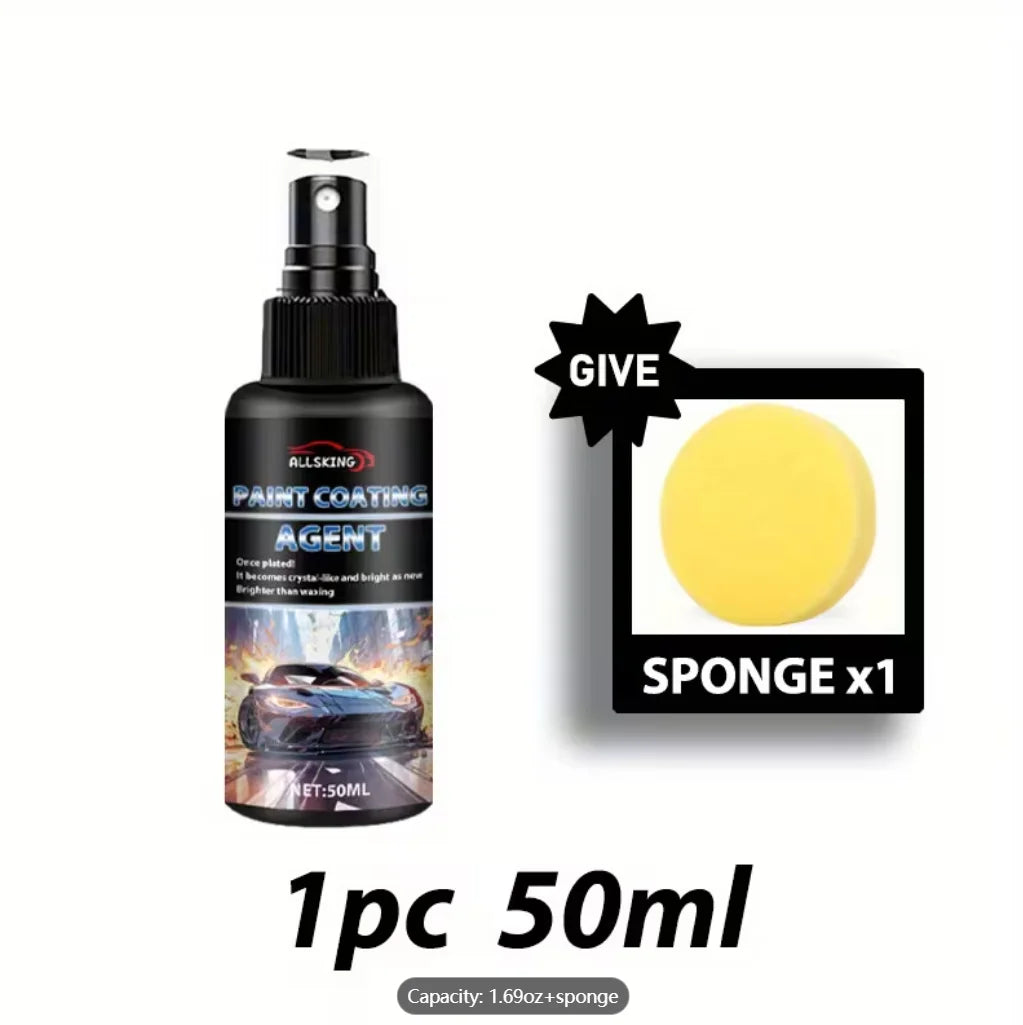 Ceramic Car Coating Spray 50ml – Hydrophobic UV Scratch Shield