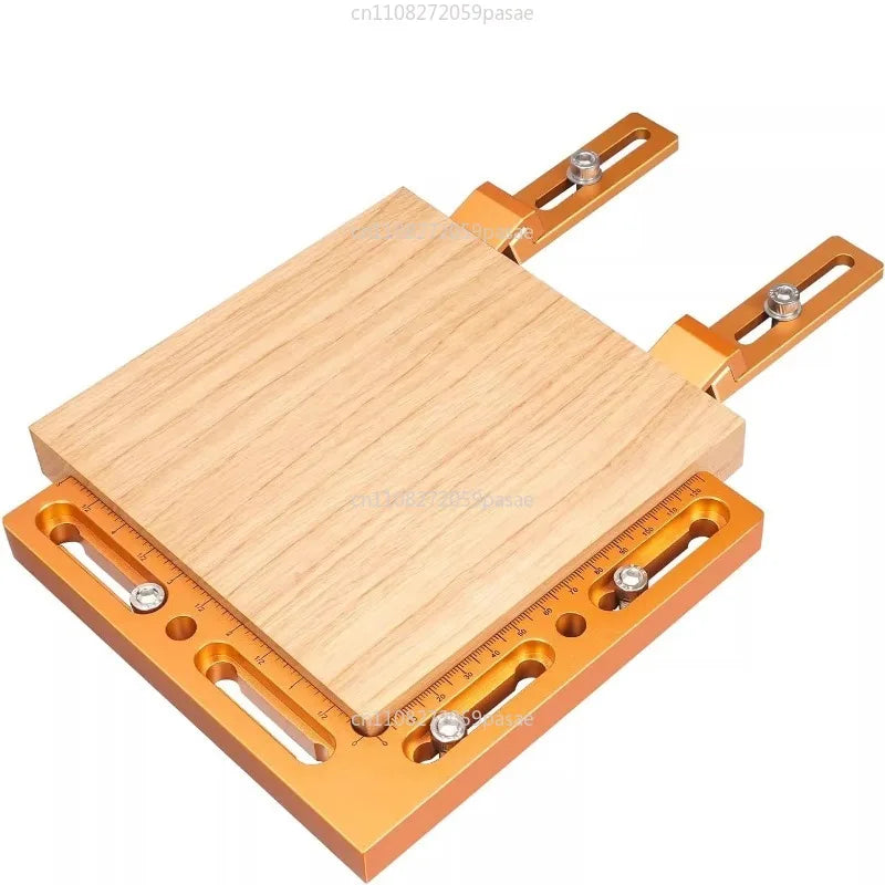 90° Right Angle Clamp with Adjustable Height Gauge | Woodworking