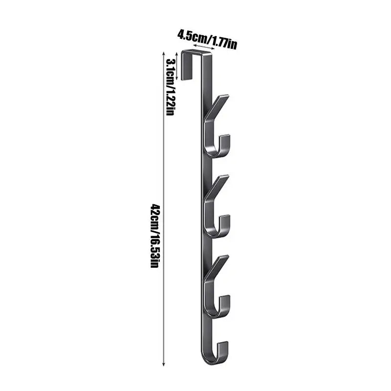 Door Hanger Clothes Hanging Carbon Steel Sturdy Over Hooks Versatile