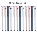 Animals Panda Erasable Gel Pen Blue Black Refills Rods Washable