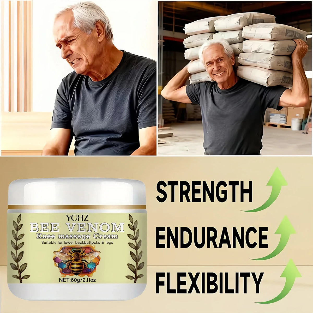 Bee Venom Cream – Chamomile & Eucalyptus Moisturizer 60g