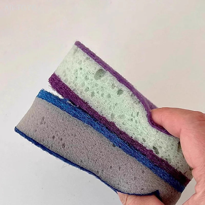 Double-Sided Sponge Scrubbers 3-Pack | Kitchen Cleaning Pads