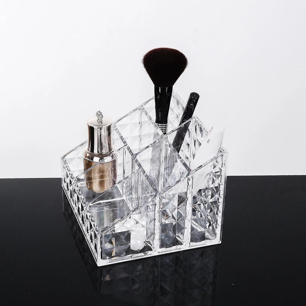 Acrylic Cosmetic Organizer Storage Box Lipstick Makeup Brushes Skin
