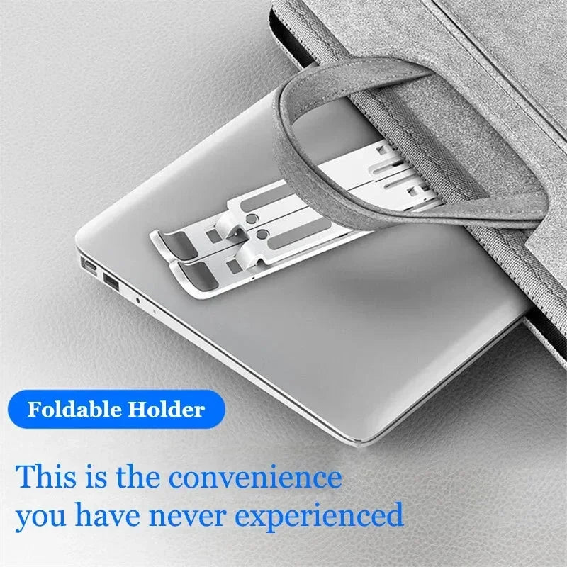 Foldable Adjustable Laptop Stand for MacBook iPad & Tablets 9–15"