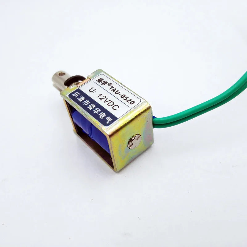 DC 12V/24V Pull Electromagnet TAU-0520 – 10mm Travel 400g