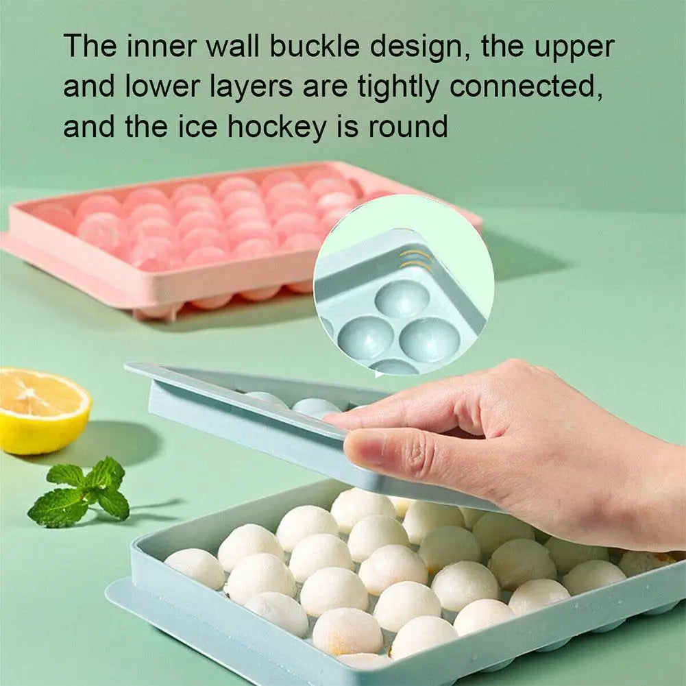 Round Ice Ball Maker Tray – Whiskey Sphere Mold | 2 Colors