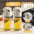 KEMORELA 550ml Glass Oil Sprayer Bottle – 2-in-1 Dispenser