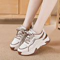 YEAE Women's Retro Platform Sneakers – Casual Lace-Up Shoes