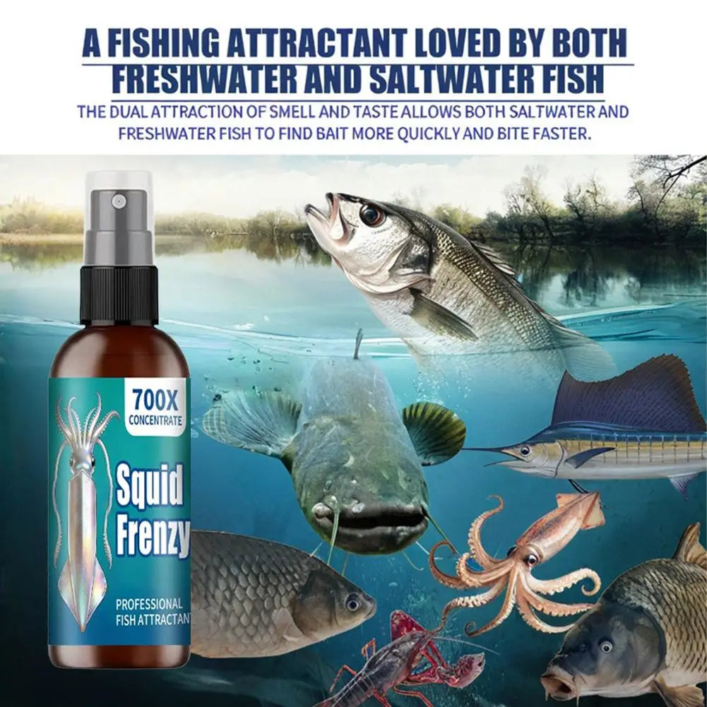 Squid Fishing Attractant Liquid 60ml – Multi-Effect Sea Fish Lure