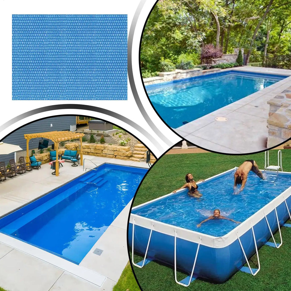 Solar Pool Cover – PE Bubble Film Heat Insulating Pool Cover