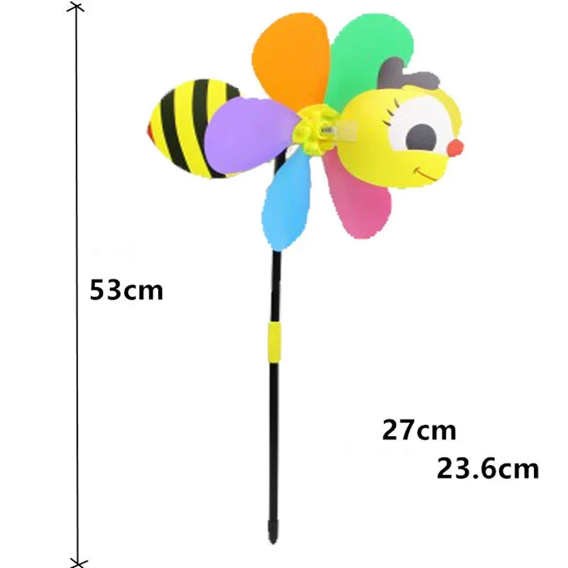 3D Colorful Animal Cartoon Windmill Toy – Kids DIY Decoration