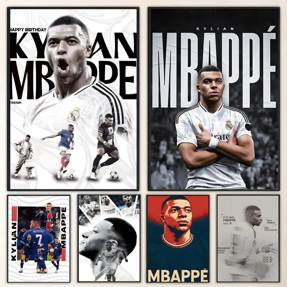 HD Football Sports Wall Poster – Waterproof Sticky Home Decor