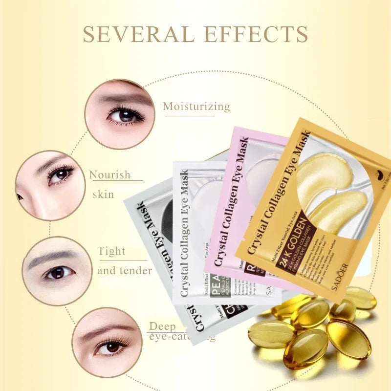 SADOER Collagen Eye Masks 10 Pairs – Hydrating & Firming