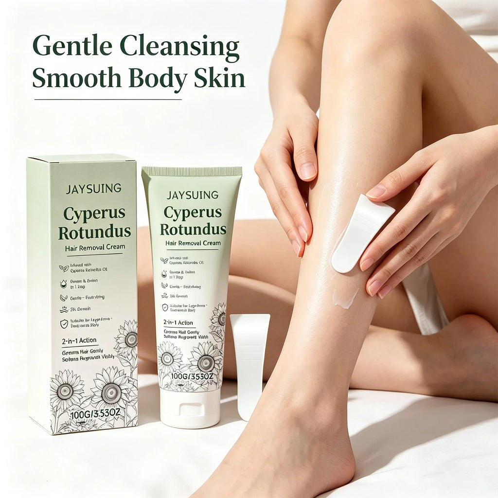 Cyperus Rotundus Hair Removal Cream – Gentle Depilatory 100g