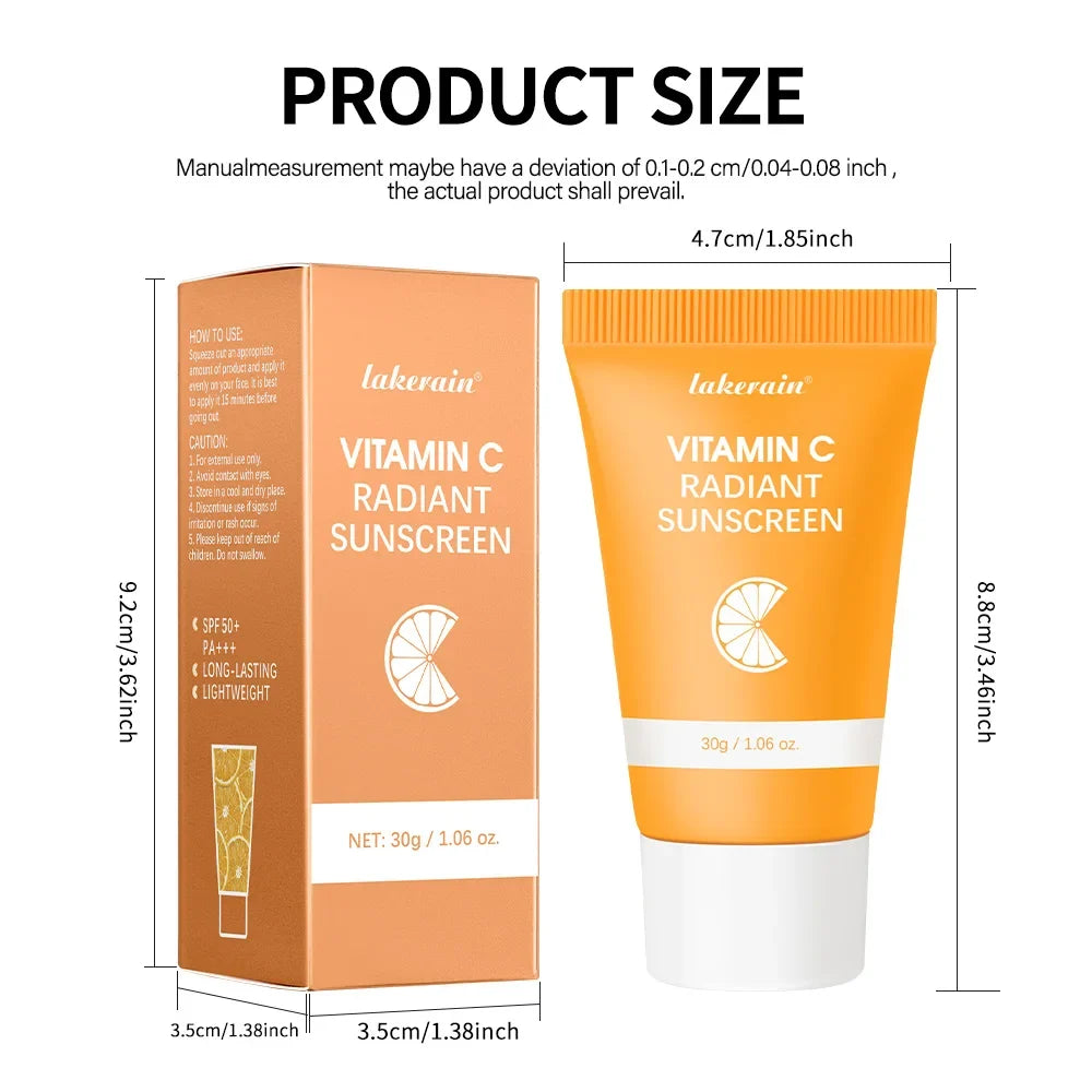 SPF 30 Vitamin C Face Cream – UV Protection & Brightening