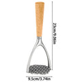 Mashed Potato Masher Double Arc Wooden Handle Kitchen Tool Ricer Food