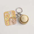 Cute Baozi Fidget Keychain – Squishy Dumpling Pendant Toy