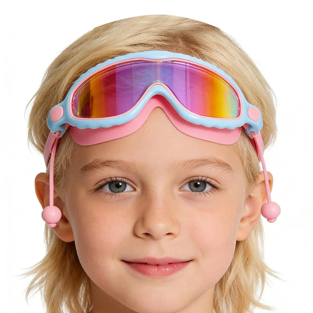Kids Swim Goggles – Anti-Fog, UV Protection, Large Frame