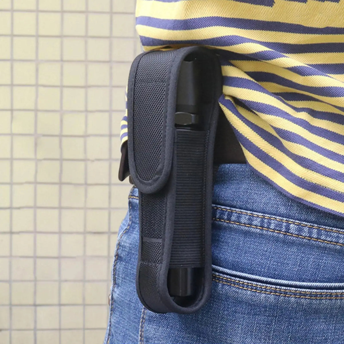 Nylon Flashlight Pouch – Waterproof LED Torch Carry Case