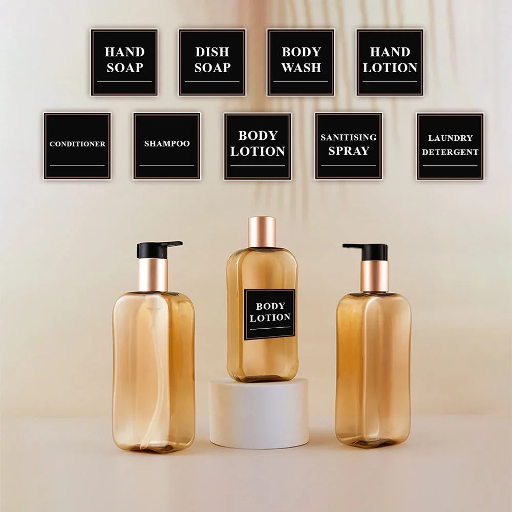 3-Pack Leak-Proof Travel Dispenser Bottles – Shampoo & Gel