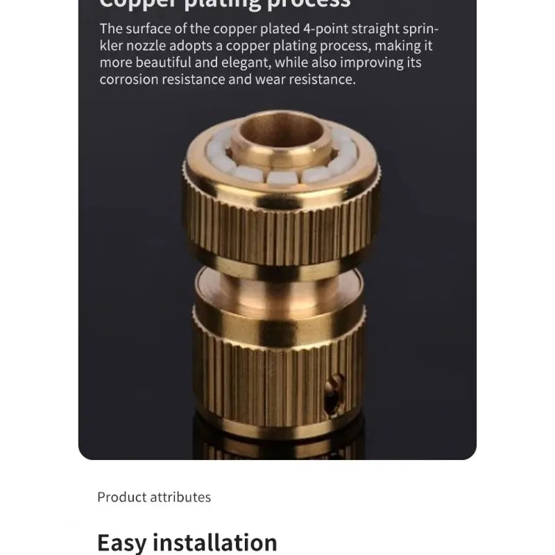 4-Way High Pressure Quick Connector – Car Wash & Garden Hose