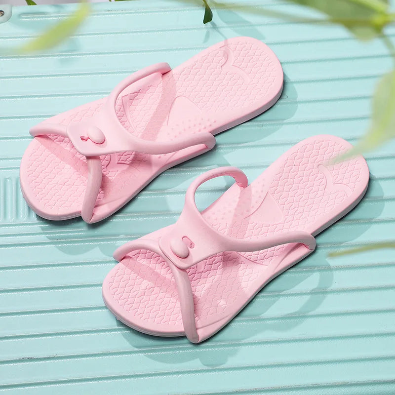 Men's Foldable Travel Slippers – Lightweight EVA Beach Slides
