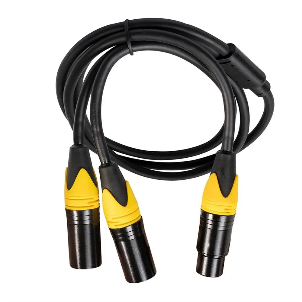 XLR Y Splitter Cable | 1 Female to 2 Male 3-Pin Audio Signal