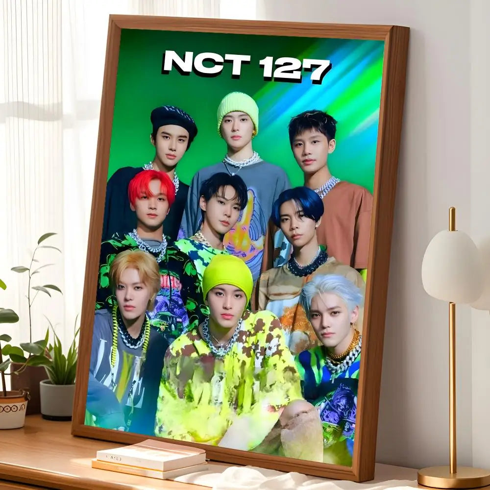 NCT127 Self-Stick HD PVC Wall Art Poster | Waterproof Decor
