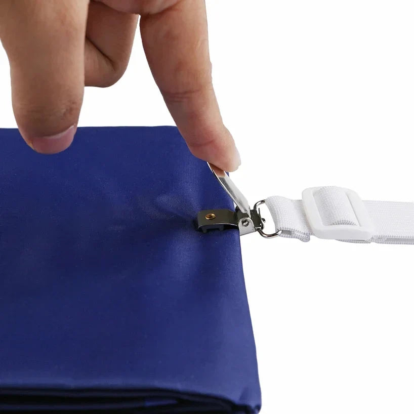 4-Pack Adjustable Bed Sheet Fasteners & Mattress Clip Grippers