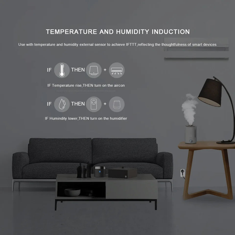 Broadlink RM4 Add HTS2 IR RF Wifi Smart Home Universal Remote Control