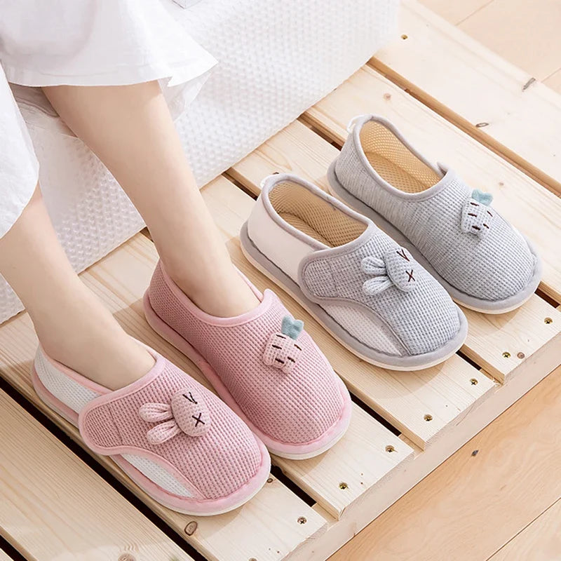 Women's Memory Foam Slippers – Adjustable Closed Toe House Shoes
