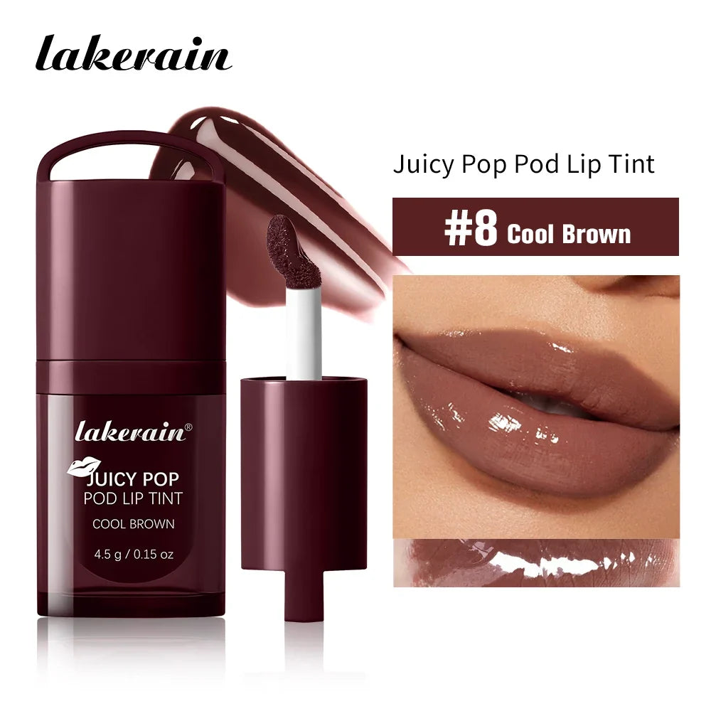 JuicePop Lip Tint Gloss – Hydrating, Waterproof, 9 Shades