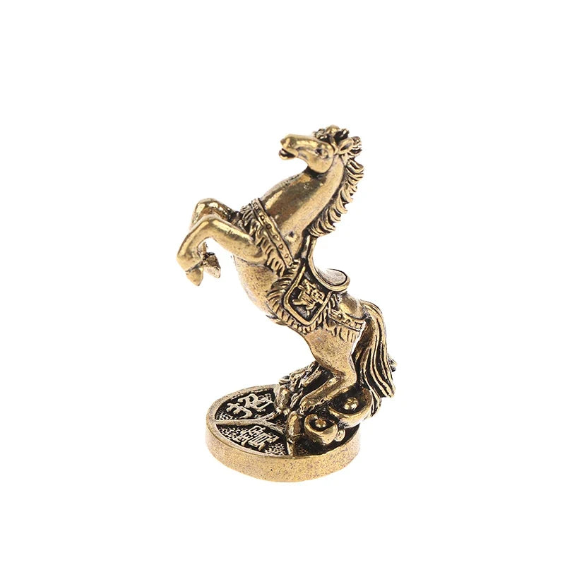 Bronze Horse Desktop Decoration Living Room Tea Table Sculpture Metal
