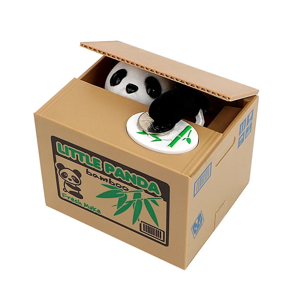 Automated Panda & Cat Coin Bank – Fun Piggy Bank for Kids