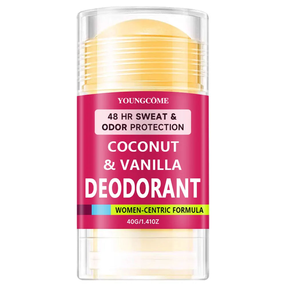 YOUNGCOME Women's Deodorant Coconut Vanilla Stick Antiperspirant Odor