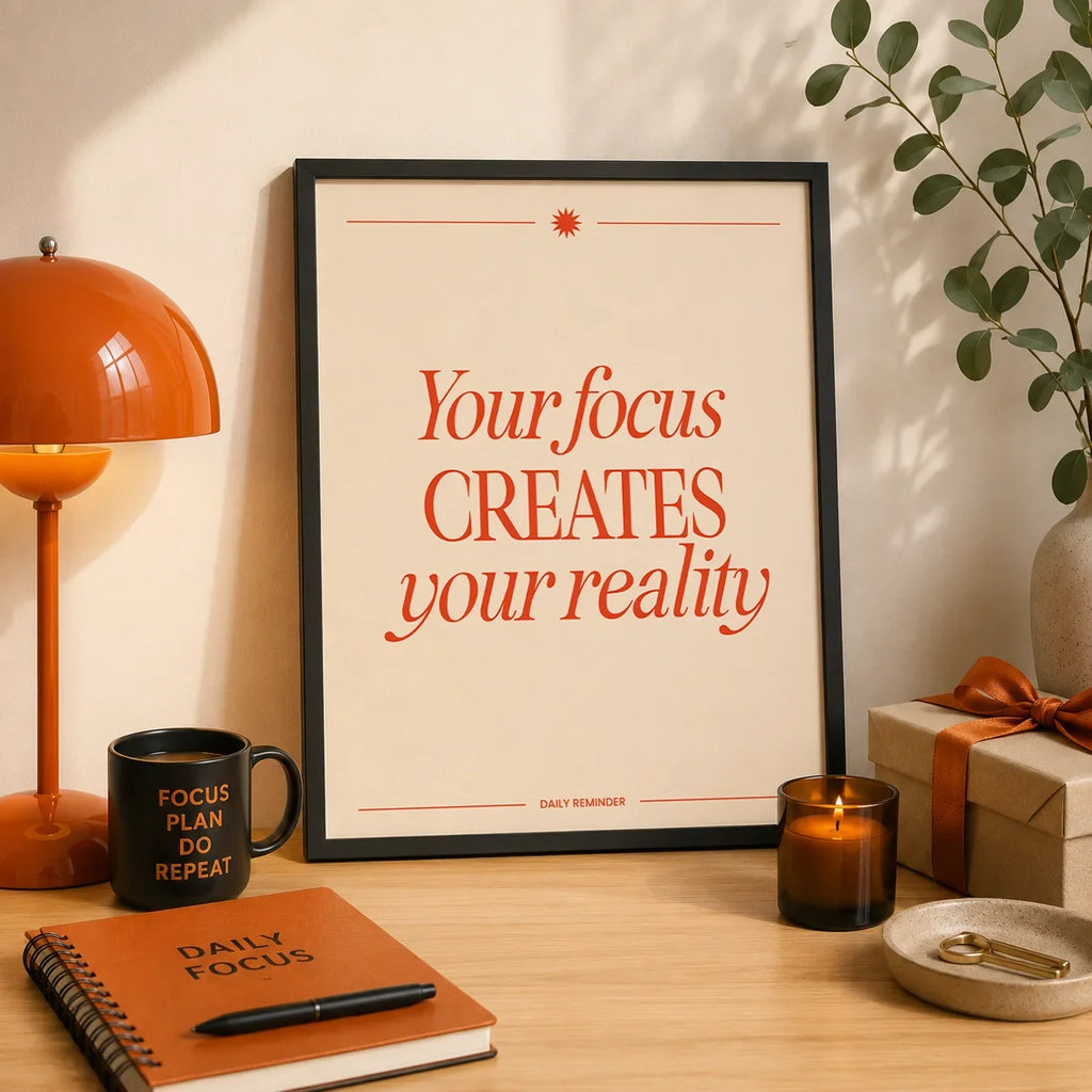 Nordic Minimalist Inspirational Quote Canvas Wall Art Print