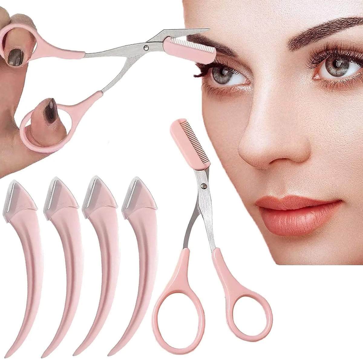 Professional Eyebrow Trimmer Razor with Comb for Women