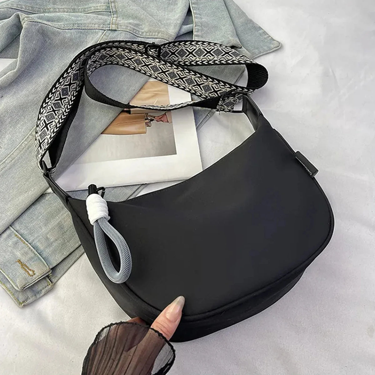 Women's Sling Crossbody Dumpling Bag | Adjustable Travel Bag