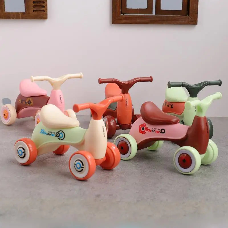 Dollhouse Miniature Scooter Model – Assembly Toy for Kids