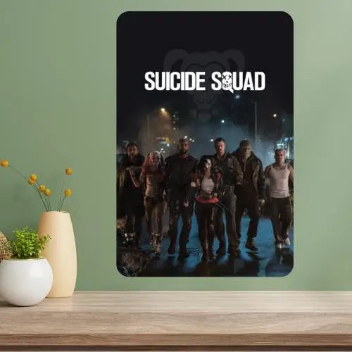 Suicide Squad Classic Movie Metal Poster Sign | Retro Wall Art