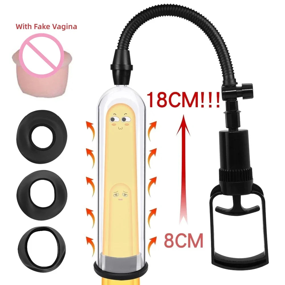 Penis Pump Mnual Enlarger Male Enhancement Erection Sex Toys Man