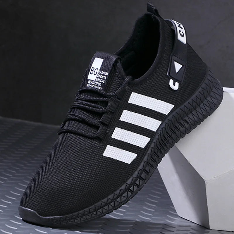 Men's Lightweight Breathable Mesh Casual Sneakers Lace-Up