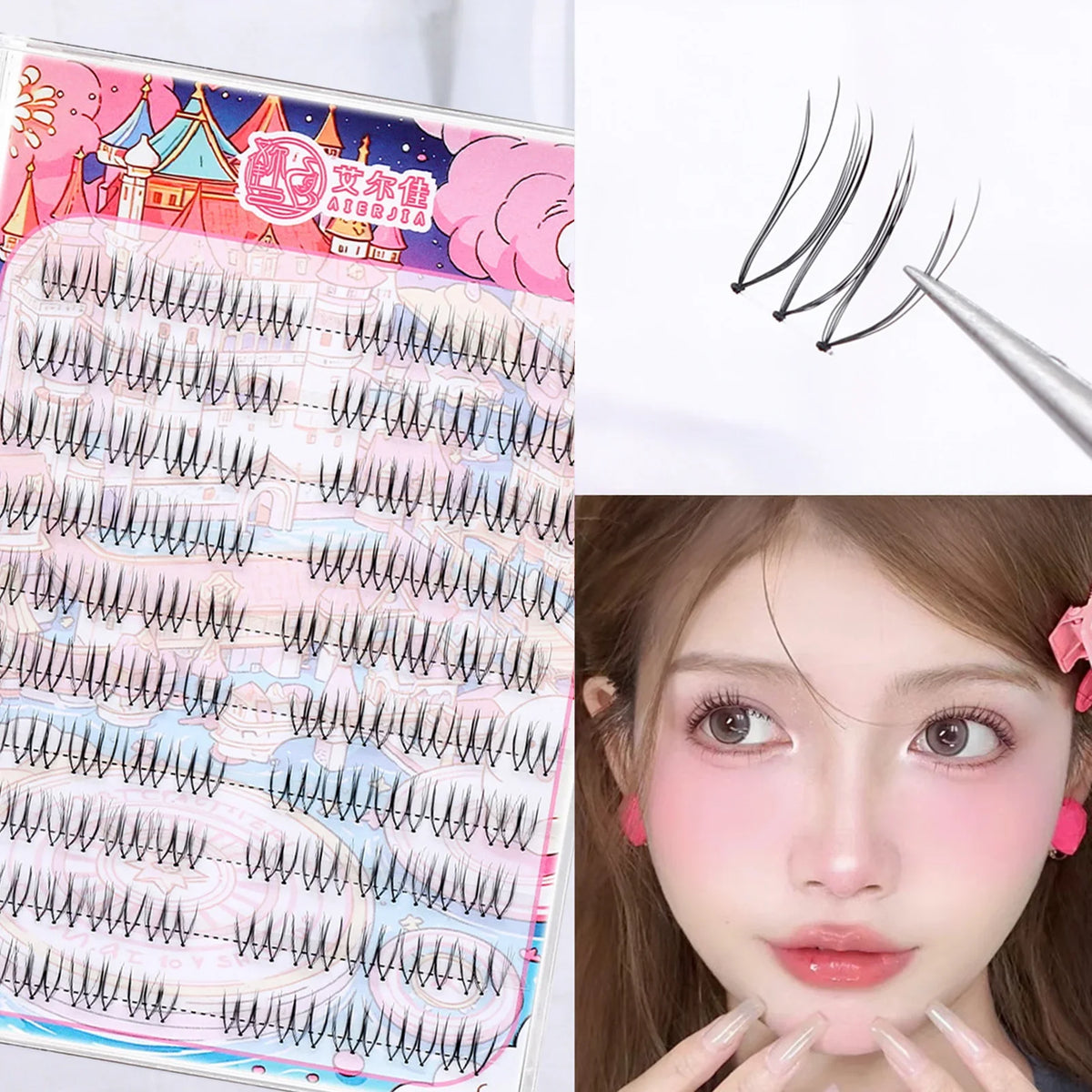 U-Shape Cluster Lashes | Wispy DIY Lash Extensions